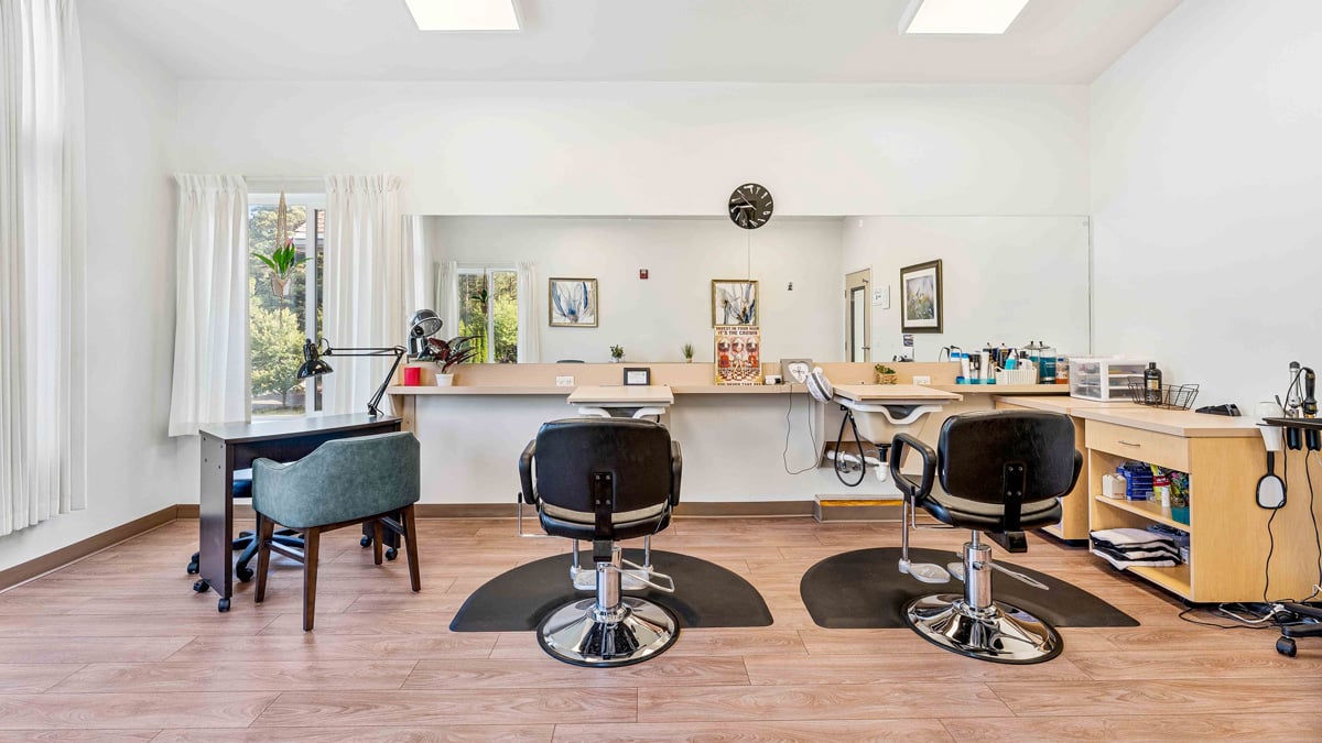 The beauty salon at Azalea Estates