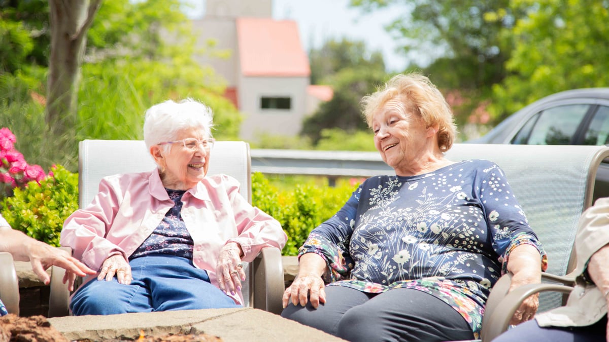 Residents enjoying time together at Azalea Estates